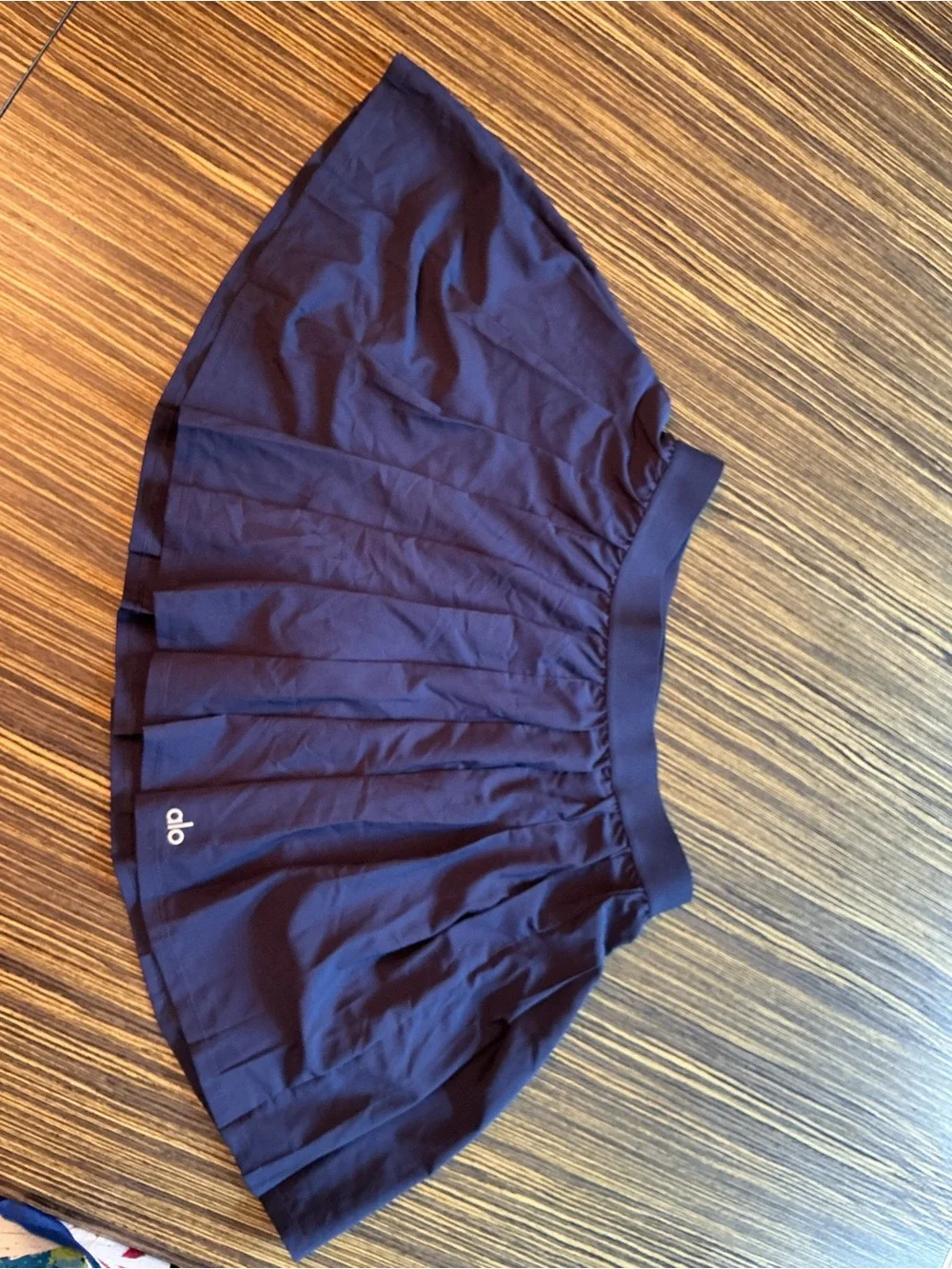 Alo Yoga Varsity Tennis Skirt Navy Meduim